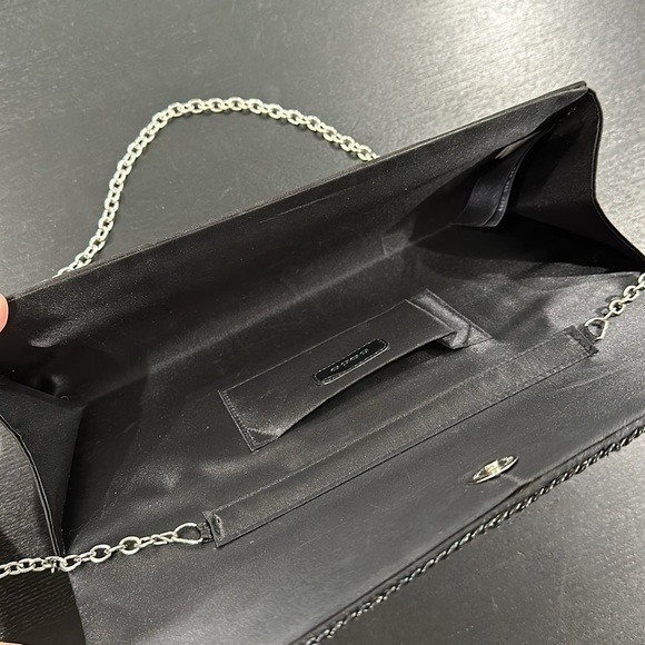 Bebe Chain Design Clutch with Strap - Picture 10 of 14